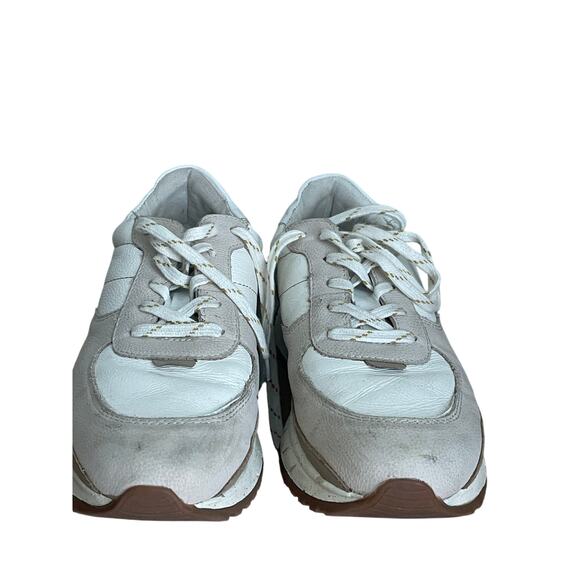 Madewell Kickoff Trainer Sneakers in Neutral Colorblock Leather Size 9 - Picture 9 of 10